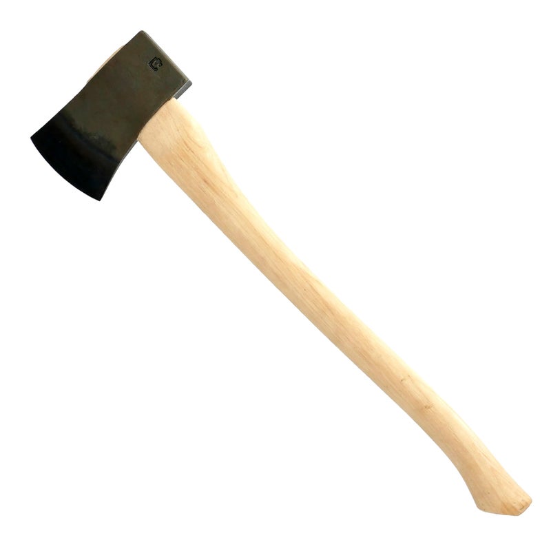 COUNCIL TOOL Boy's Axe - 2.25 lbs Dayton Pattern Axe with 24" Curved Hickory Handle & Drop Forged Steel Head - SU22B24C - Image 1